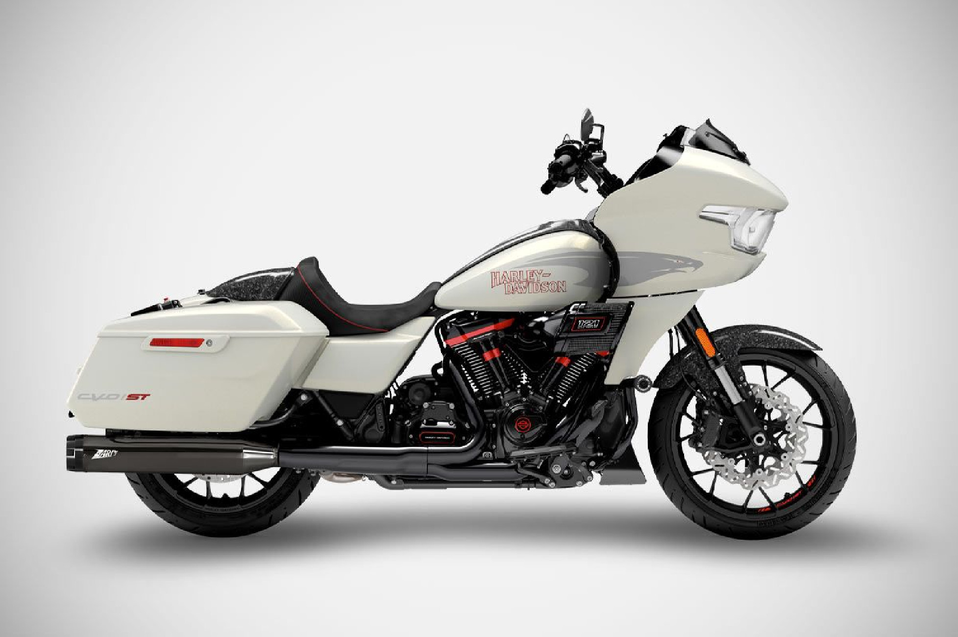 CVO ROAD GLIDE ST Slip-Ons 2025 Silenziatori Harley-Davidson Zard Black Chrome